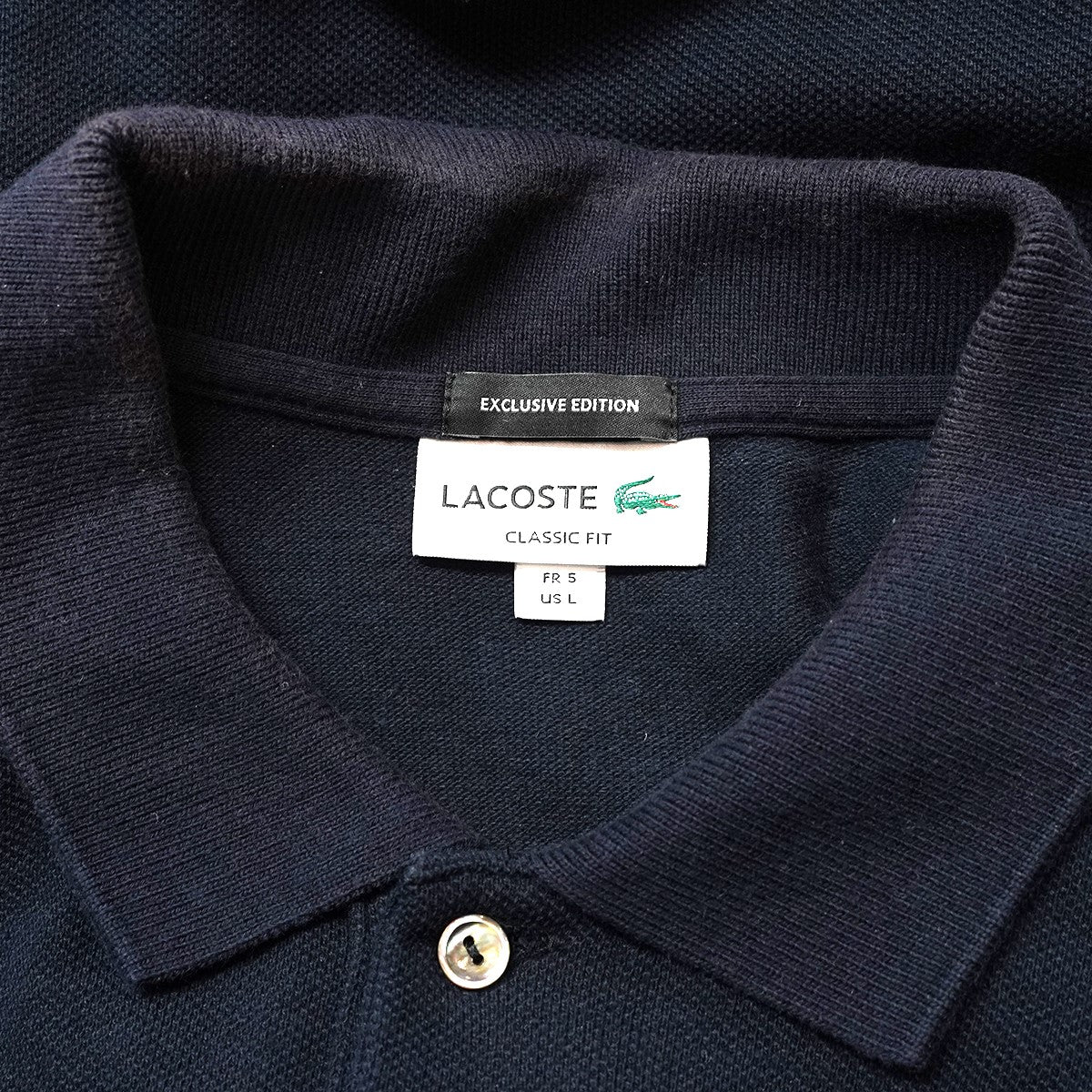 LACOSTE×BEAUTY＆YOUTH UNITED ARROWS BEAUTY＆YOUTH 別注 EXCLUSIVE EDITIONWIDE LONG SLEEVE POLO SHIRTS ワイド 長袖 ロングスリーブ ポロシャツ 古着・中古-6枚目のアイテム画像