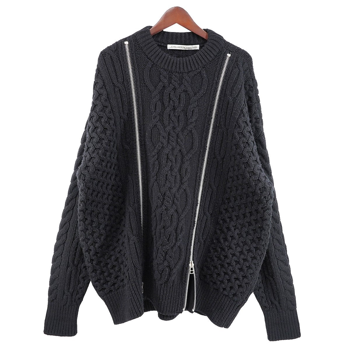 22AW ZIPPED FISHERMAN KNIT SWEATERジップデザイン フィッシャーマン ニット セーター