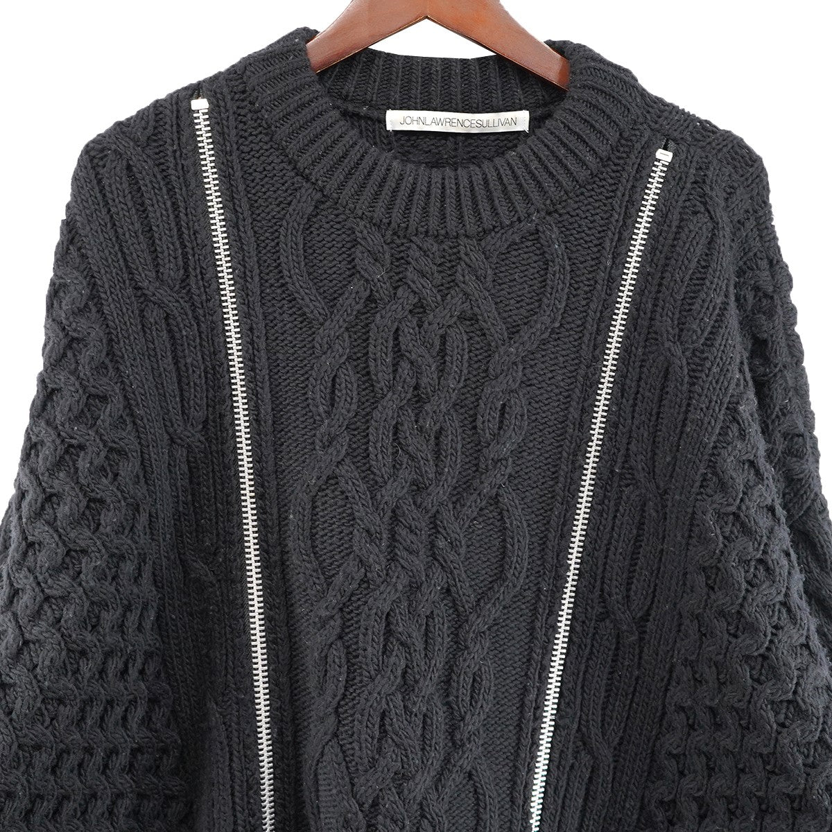 22AW ZIPPED FISHERMAN KNIT SWEATERジップデザイン フィッシャーマン ニット セーター