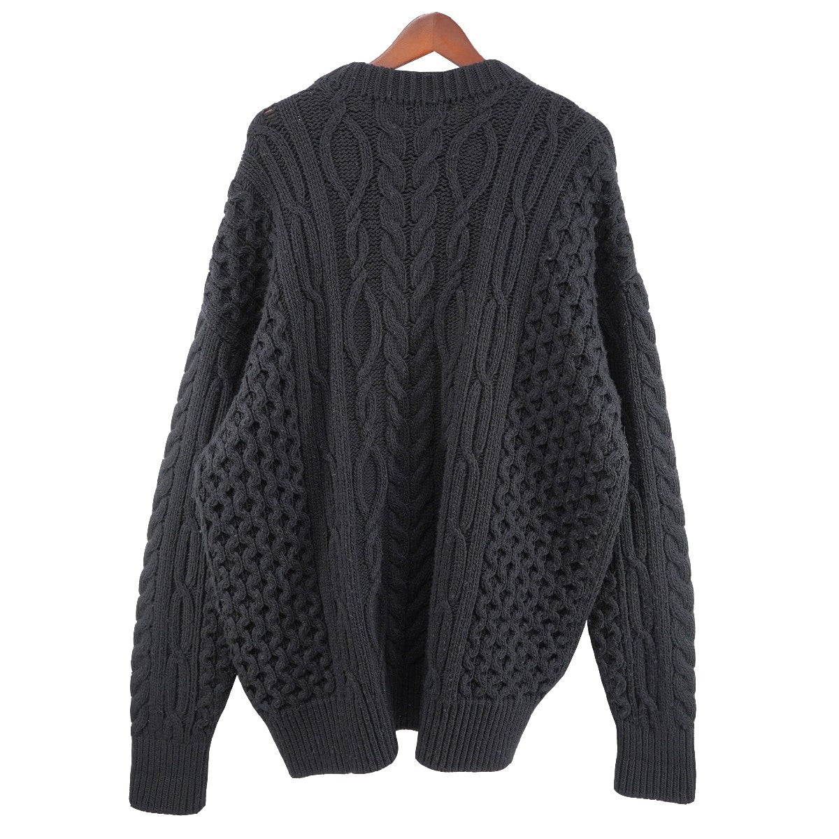 22AW ZIPPED FISHERMAN KNIT SWEATERジップデザイン フィッシャーマン ニット セーター