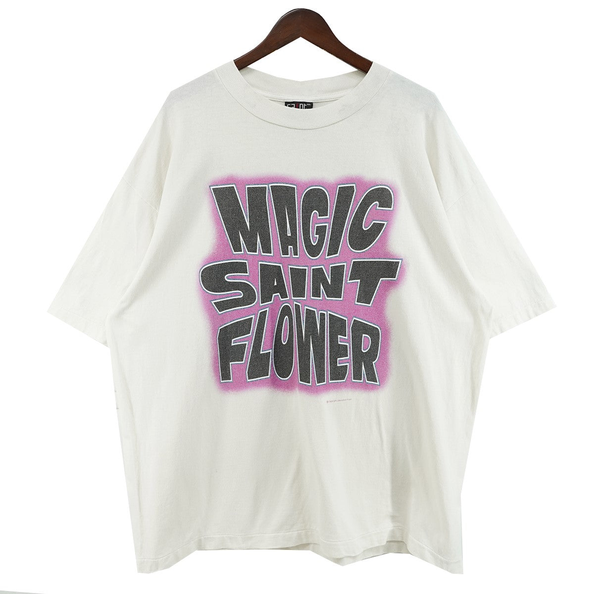 26SS S／S T-SHIRT MAGIC SAINT FLOWERヴィンテージ 加工 ロゴ Tシャツ