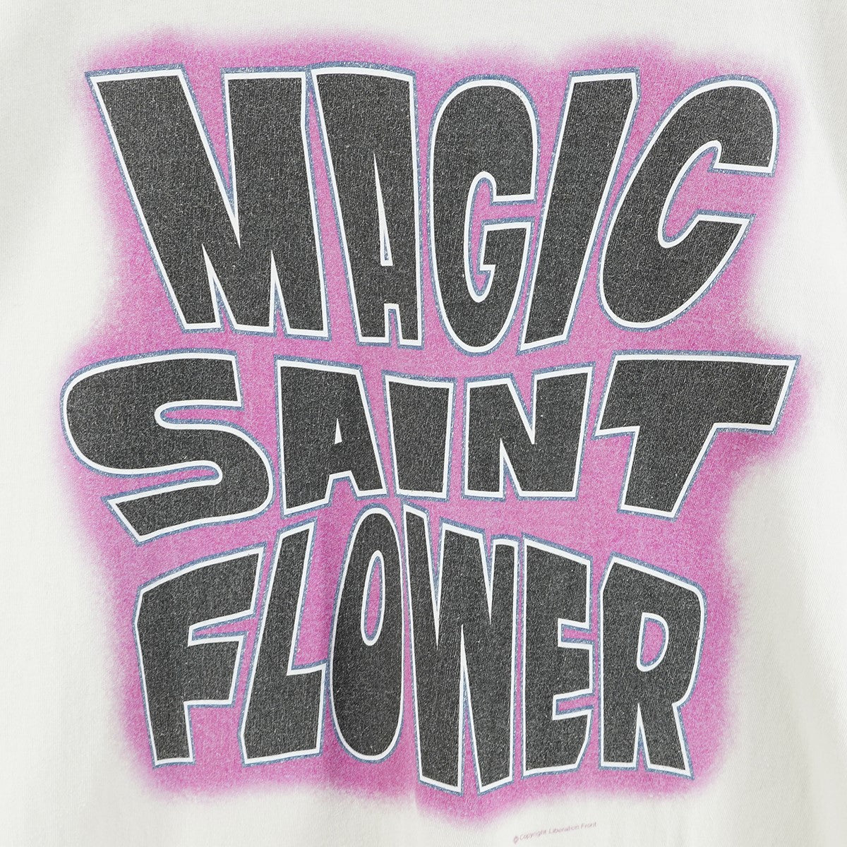 26SS S／S T-SHIRT MAGIC SAINT FLOWERヴィンテージ 加工 ロゴ Tシャツ