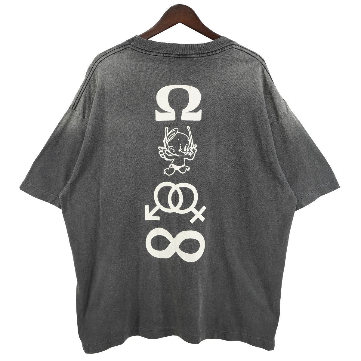 25SS SS TEE CANDLEヴィンテージ ダメージ 加工 キャンドル ロゴ Tシャツ