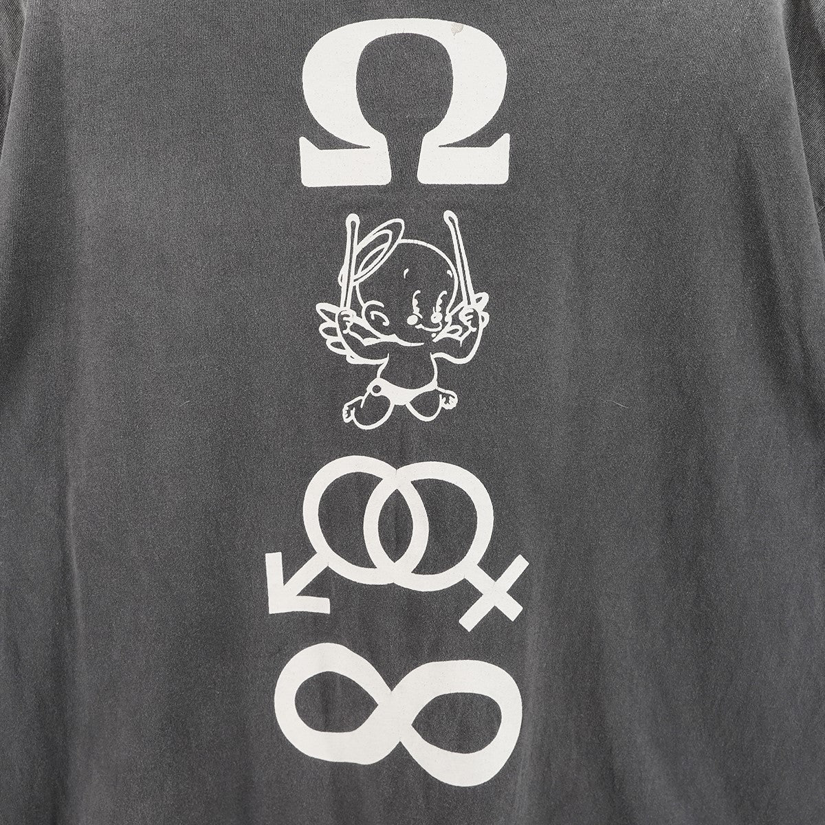 25SS SS TEE CANDLEヴィンテージ ダメージ 加工 キャンドル ロゴ Tシャツ