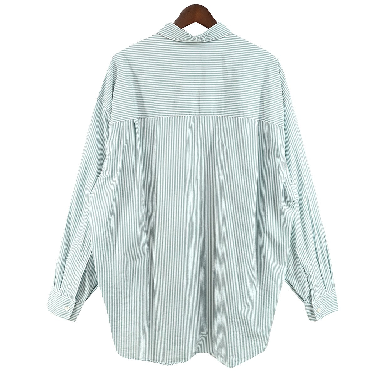 Graphpaper 24AW Broad Stripe L／S Oversized Regular Collar Shirtストライプ オーバーサイズ シャツ 古着・中古-3枚目のアイテム画像