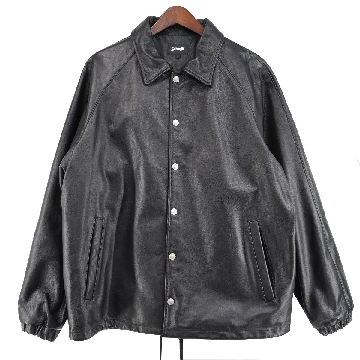 LEATHER COACH JACKET レザー コーチジャケット
