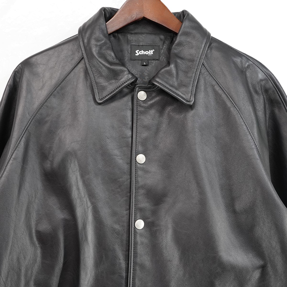 LEATHER COACH JACKET レザー コーチジャケット