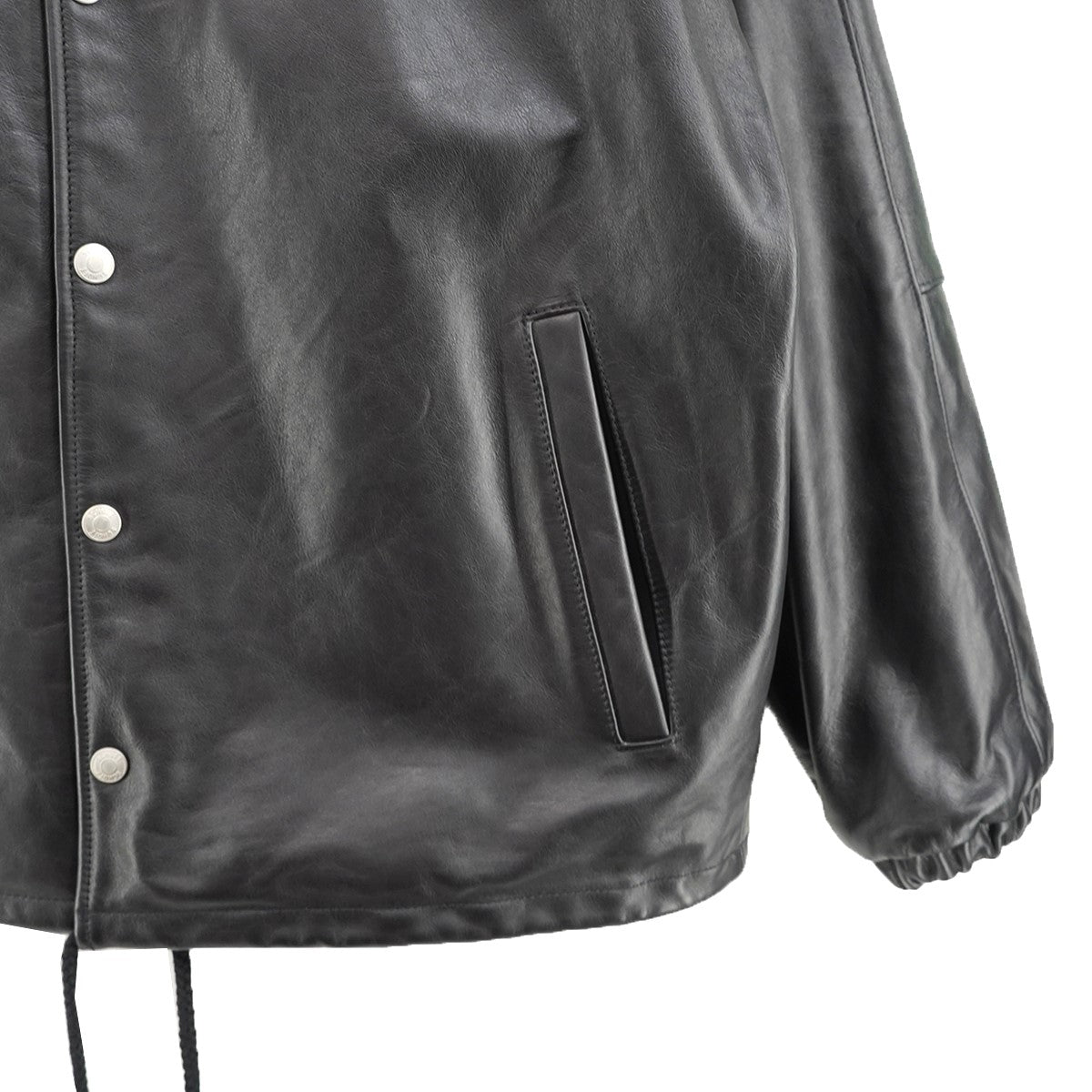 LEATHER COACH JACKET レザー コーチジャケット
