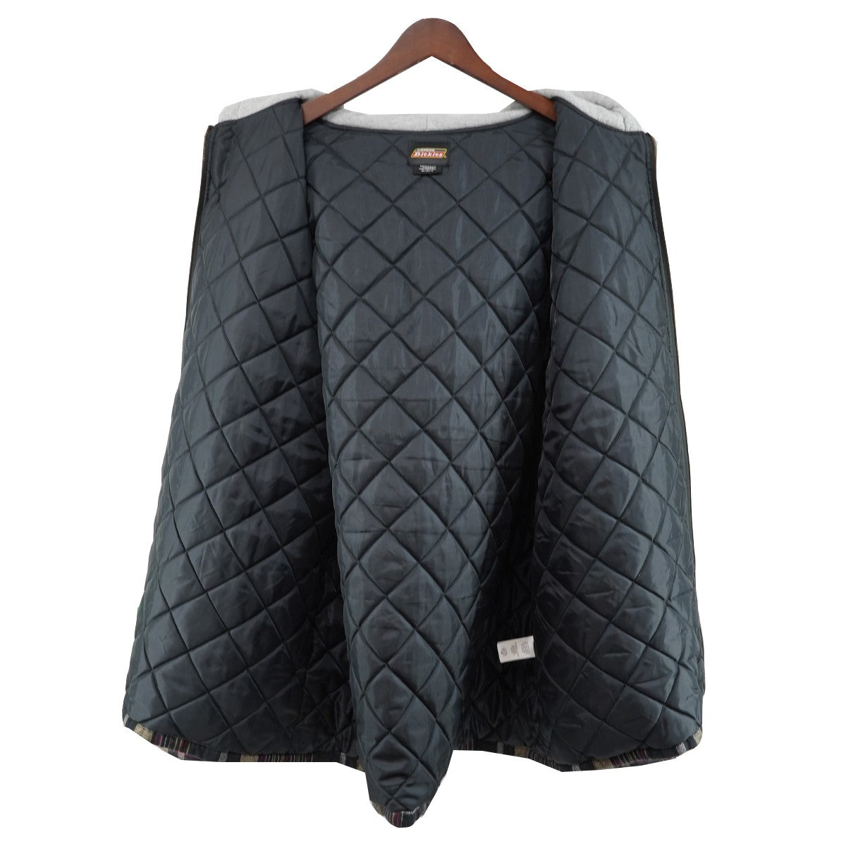 23AW Dickies Plaid Hooded Zip Up Shirtロゴ プレイド チェック フーデッド ジップ アップ フード シャツ