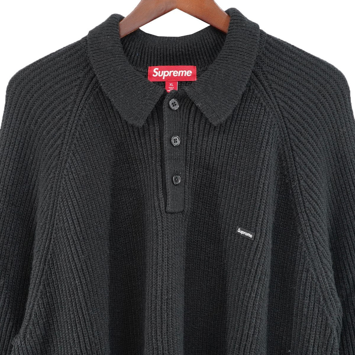 24AW Small Box Polo Sweaterスモール ボックス ロゴ ニットポロ セーター