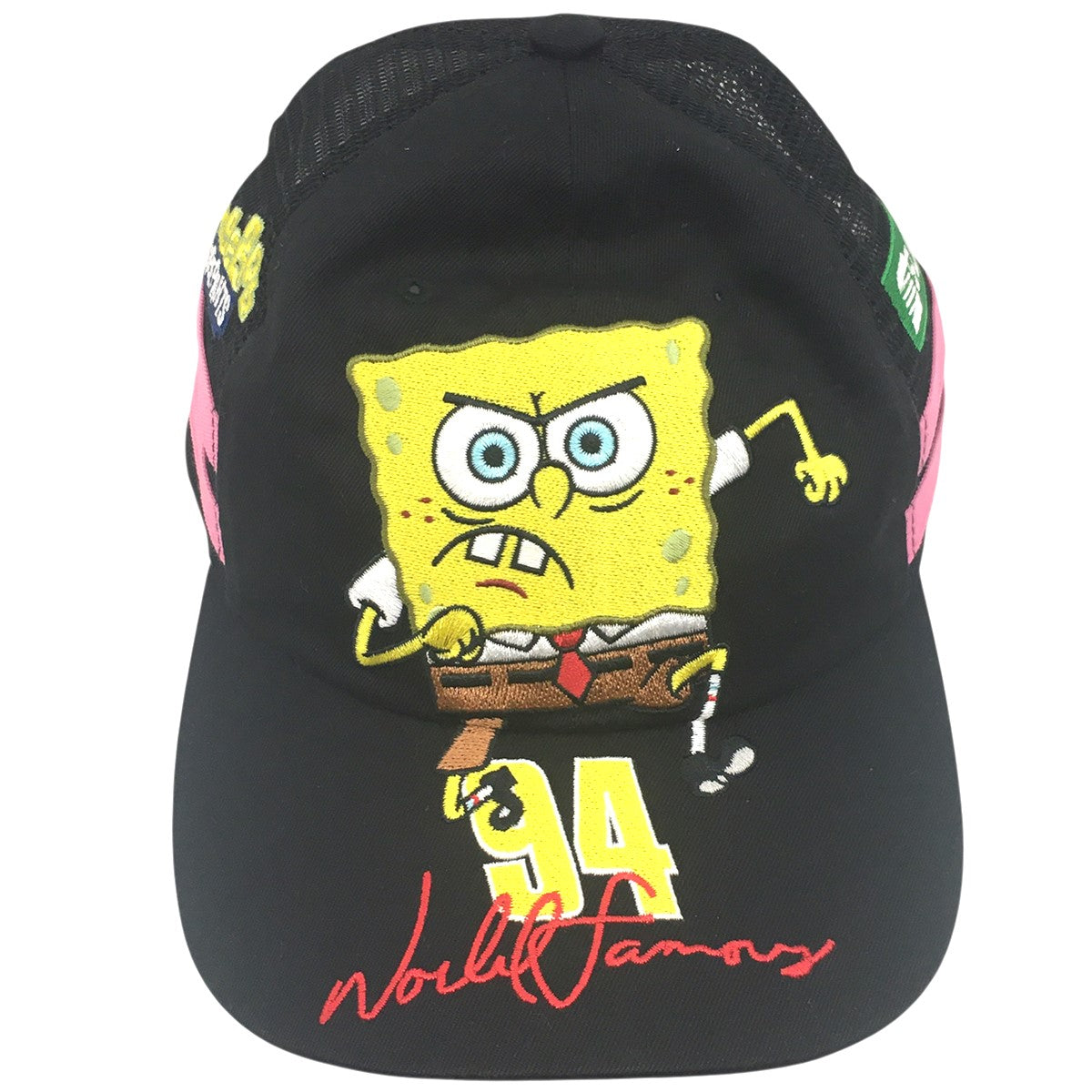 25SS SpongeBob Jeff Hamilton Mesh Back 6-Panelスポンジボブ ジェフハミルトン メッシュバック 6パネル キャップ 帽子