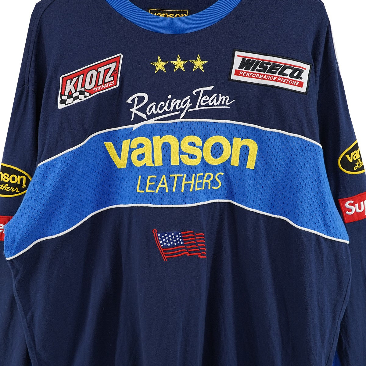 Supreme×VANSON 26SS Vanson Leathers L／S Topロゴ コラボ バンソン