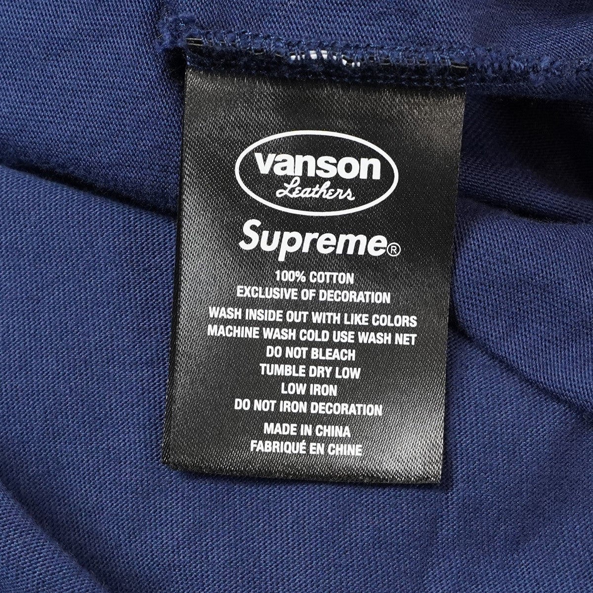 Supreme×VANSON 26SS Vanson Leathers L／S Topロゴ コラボ バンソンレザーズ ロングスリーブトップ 長袖 ロンT Tシャツ 古着・中古-7枚目のアイテム画像