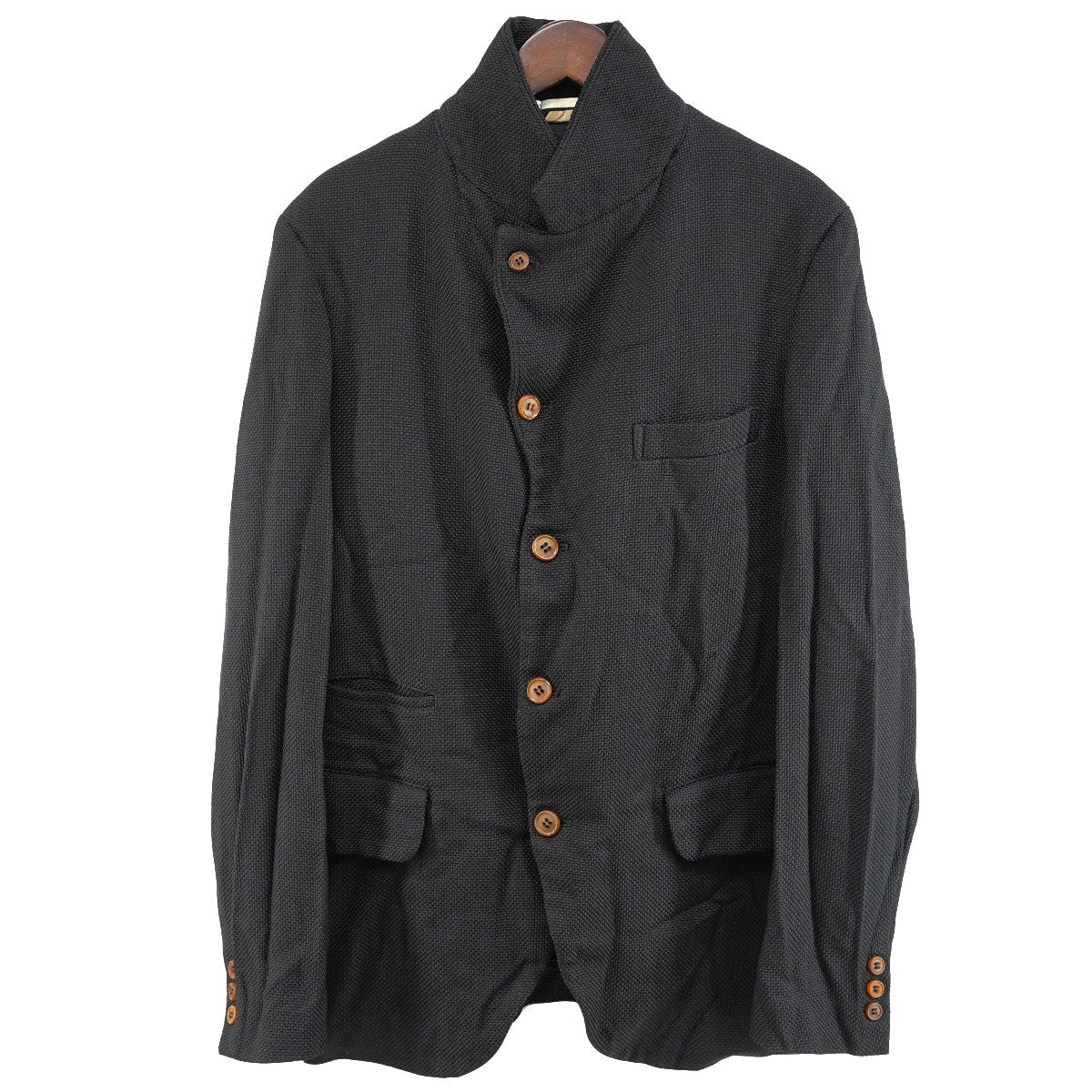 COMME des GARCONS HOMME PLUS 26SS 縮絨加工 ポリ縮 テーラードジャケット 古着・中古-2枚目のアイテム画像