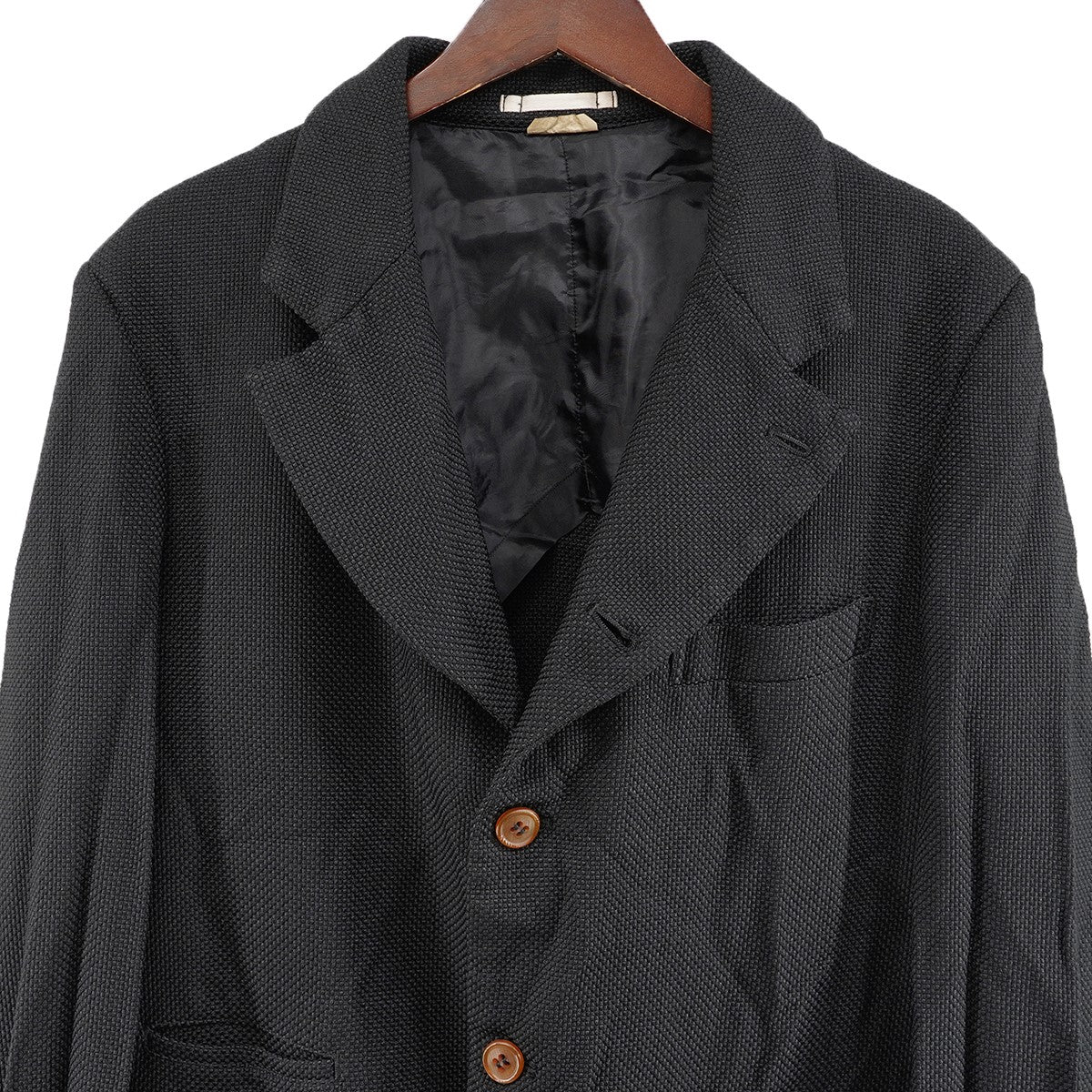 COMME des GARCONS HOMME PLUS 26SS 縮絨加工 ポリ縮 テーラードジャケット 古着・中古-3枚目のアイテム画像