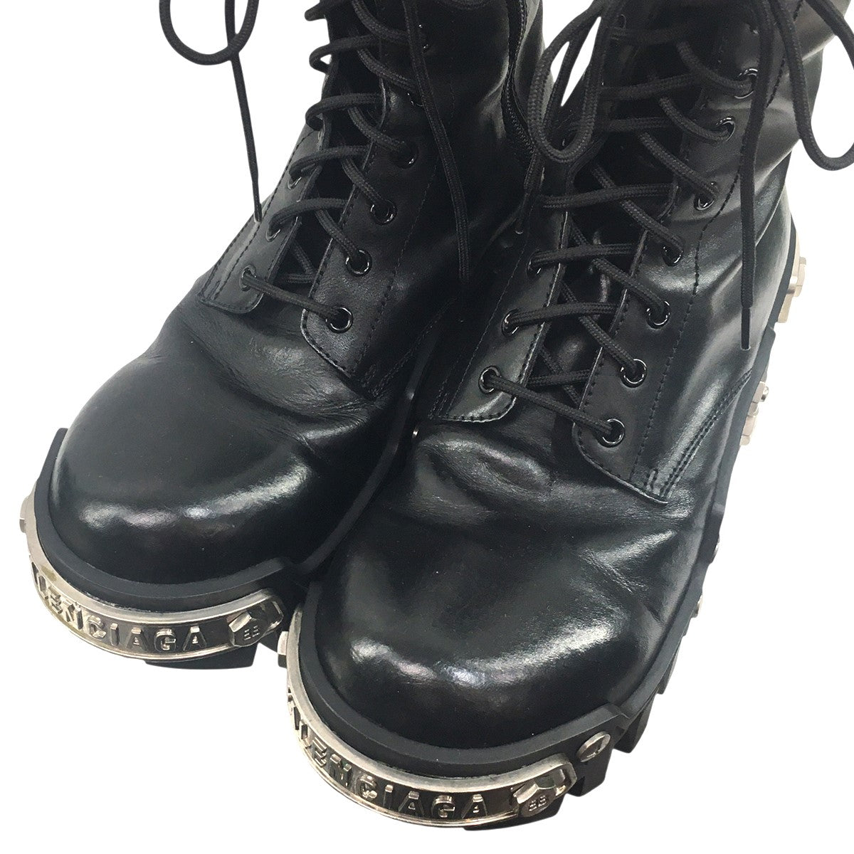 BALENCIAGA(バレンシアガ) Bulldozer Lace-up Boots メタル プレート