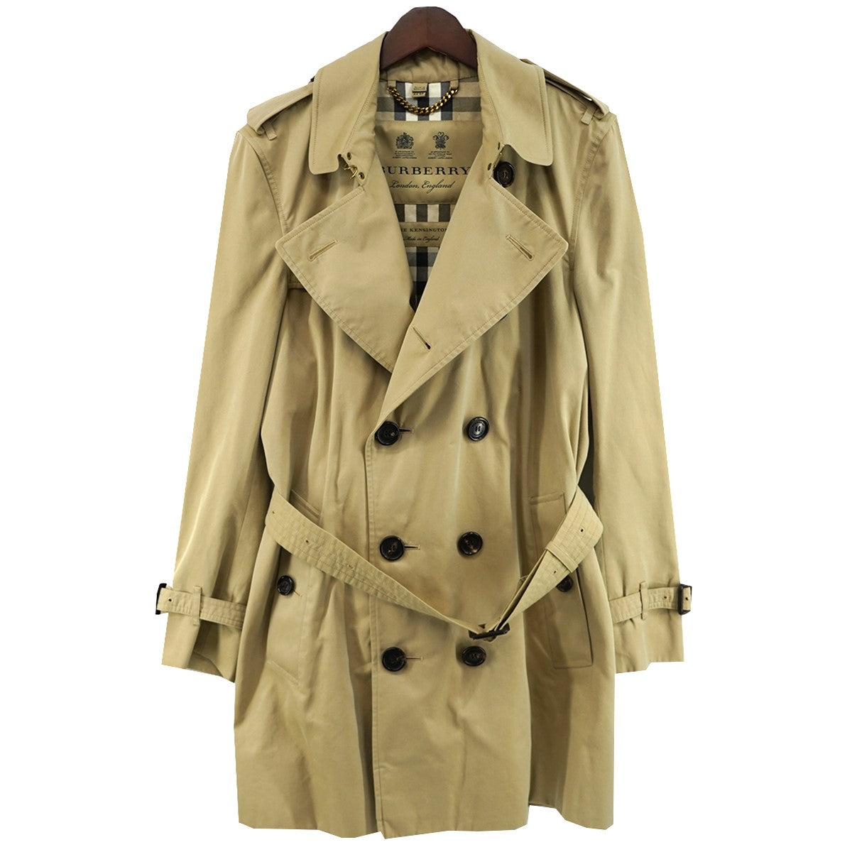 BURBERRY Kensington ケンジントン ミディアム丈 裏地 トレンチコート 古着・中古-1枚目のアイテム画像