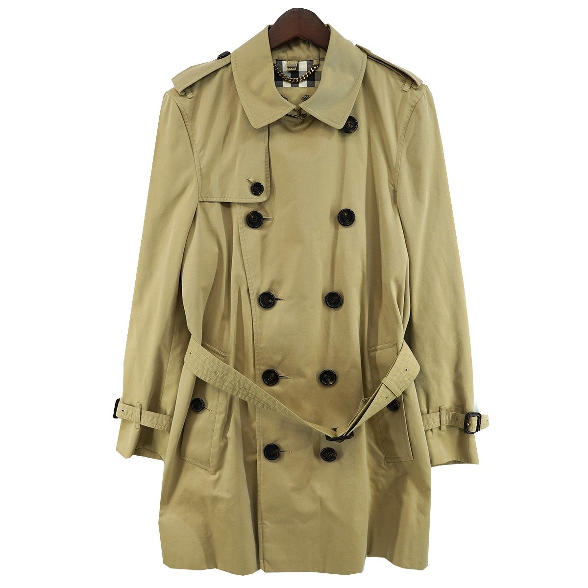 BURBERRY Kensington ケンジントン ミディアム丈 裏地 トレンチコート 古着・中古-3枚目のアイテム画像