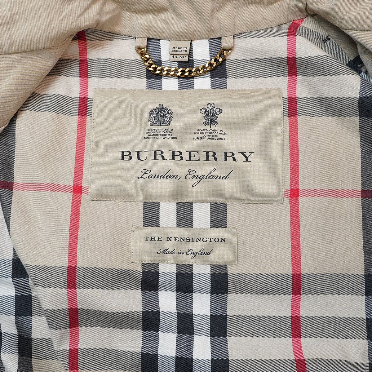 BURBERRY Kensington ケンジントン ミディアム丈 裏地 トレンチコート 古着・中古-5枚目のアイテム画像