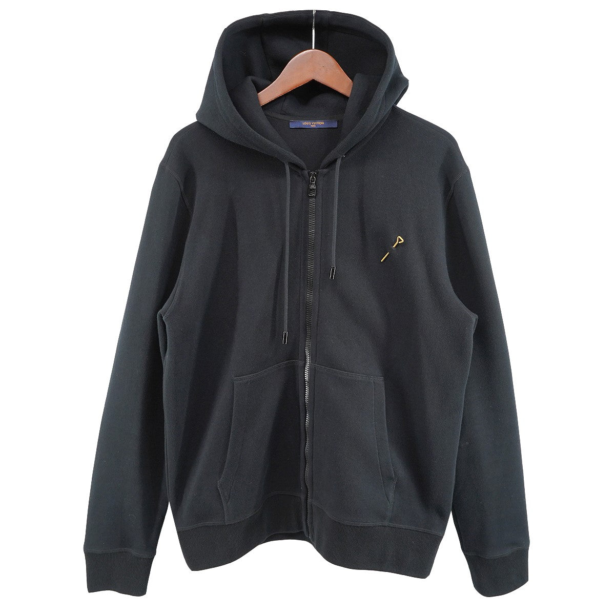 LOUIS VUITTON 21SS ヴァージル期 Double Face Travel Hoodieダブルフェイス トラベル パッチ フーディ パーカー 古着・中古-1枚目のアイテム画像