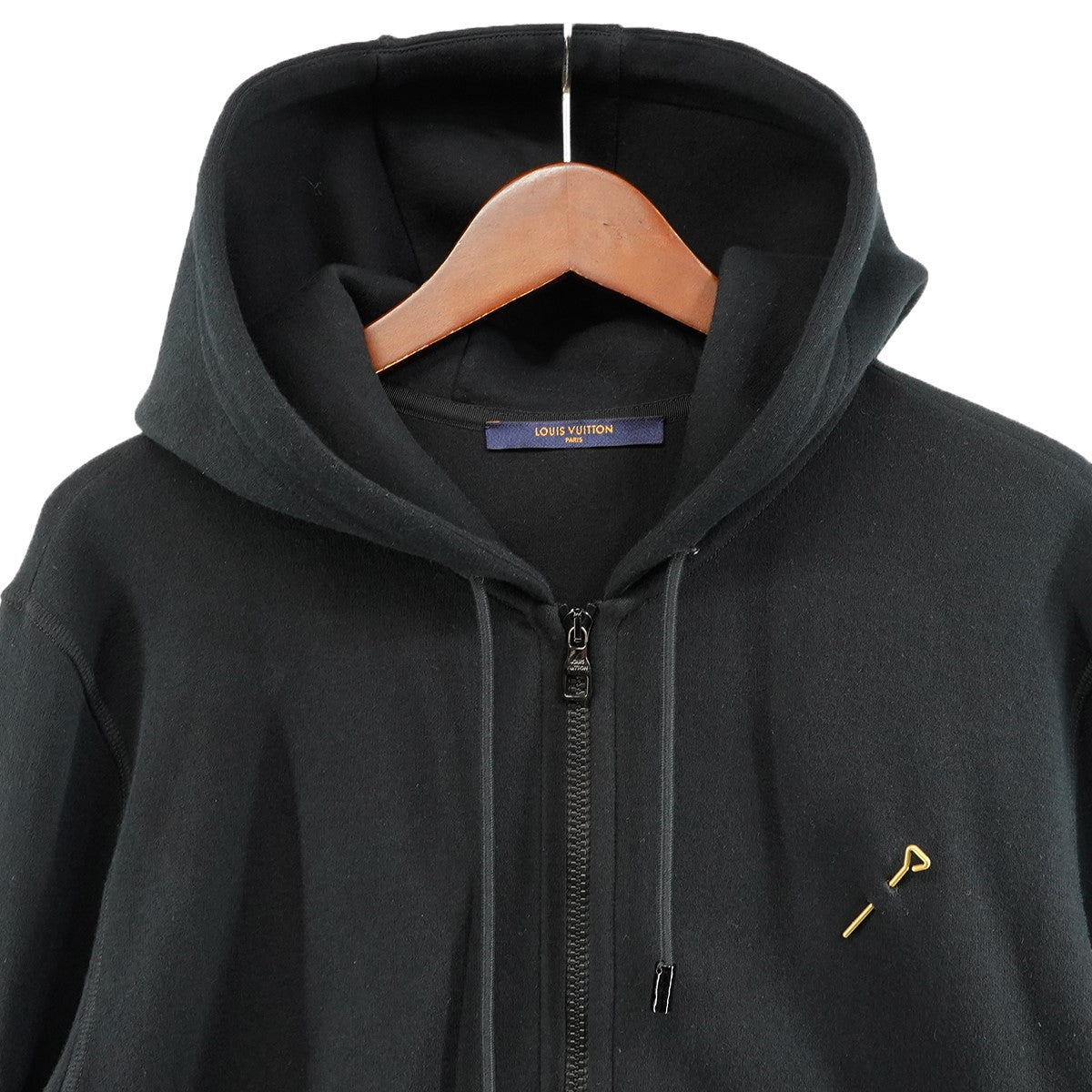 LOUIS VUITTON 21SS ヴァージル期 Double Face Travel Hoodieダブルフェイス トラベル パッチ フーディ パーカー 古着・中古-3枚目のアイテム画像