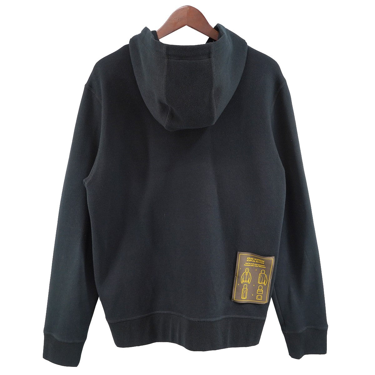 LOUIS VUITTON 21SS ヴァージル期 Double Face Travel Hoodieダブルフェイス トラベル パッチ フーディ パーカー 古着・中古-4枚目のアイテム画像
