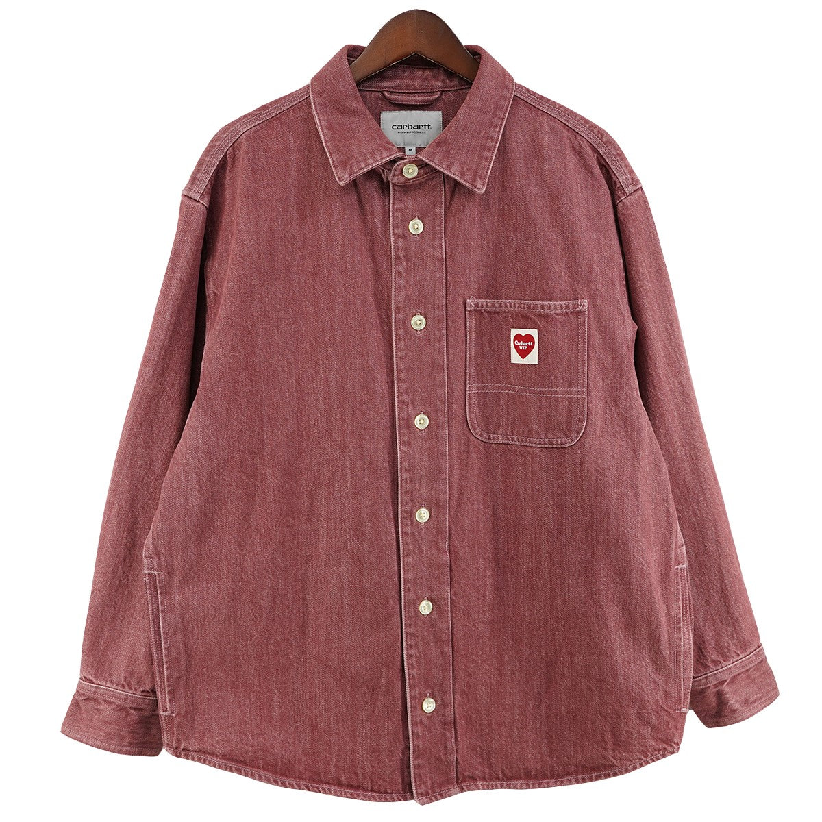 CARHARTT WIP 26SS L／S Ethan Shirt - Foxglove enzyme bleach washL／S Ethan Shirt ロングスリーブイーサンシャツ 古着・中古-1枚目のアイテム画像