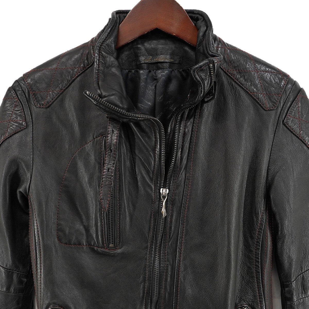 14th Addiction METEOR CROSS ZIP メテオ クロスジップ レザージャケット 古着・中古-5枚目のアイテム画像