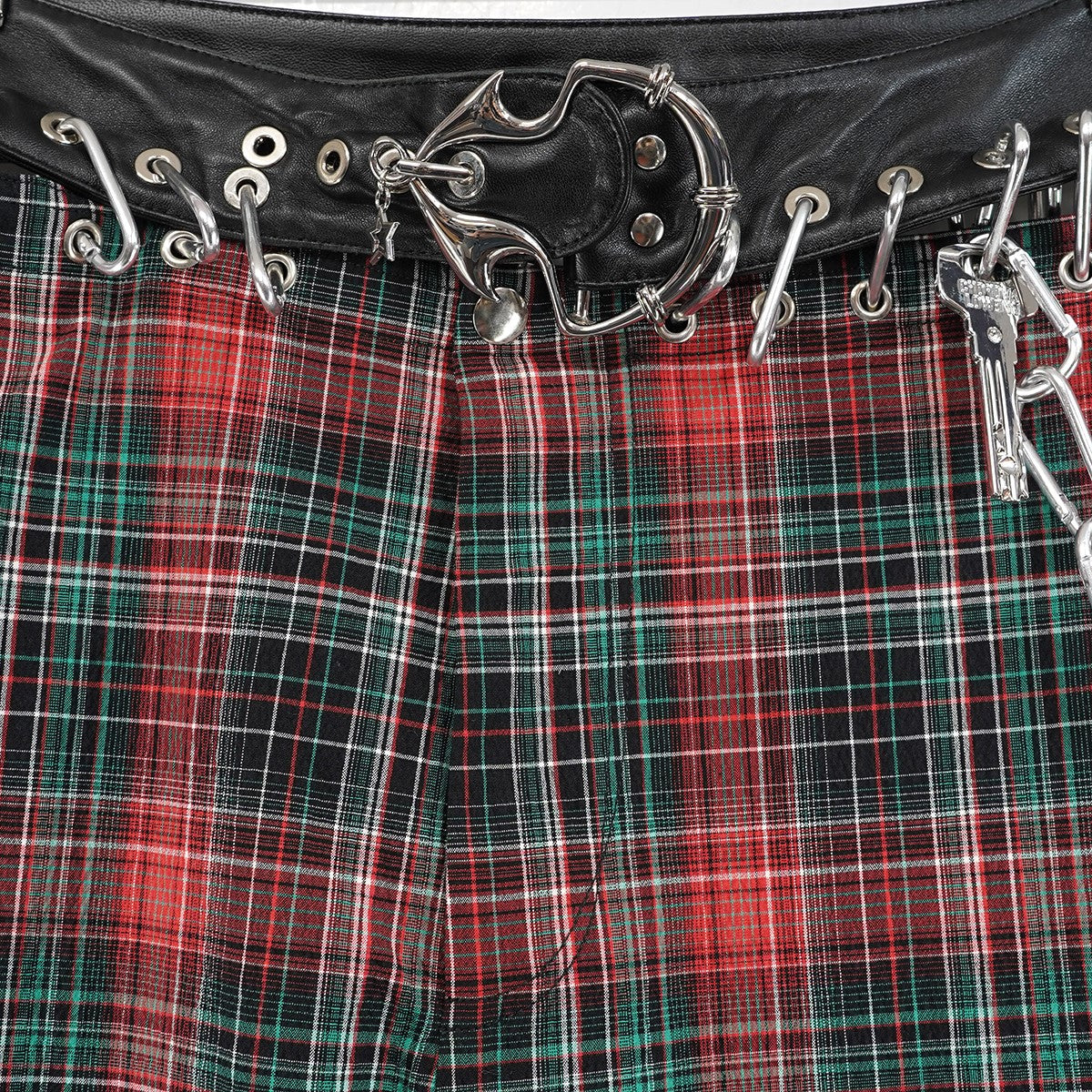 CHOPOVA LOWENA 24SS Red Scab Trousersレッド スキャブ チェック ワイド トラウザース パンツ 古着・中古-3枚目のアイテム画像