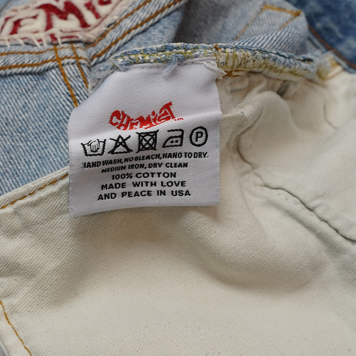 STAR PATCH DENIM PANTSスター パッチ ダメージ デニム パンツ