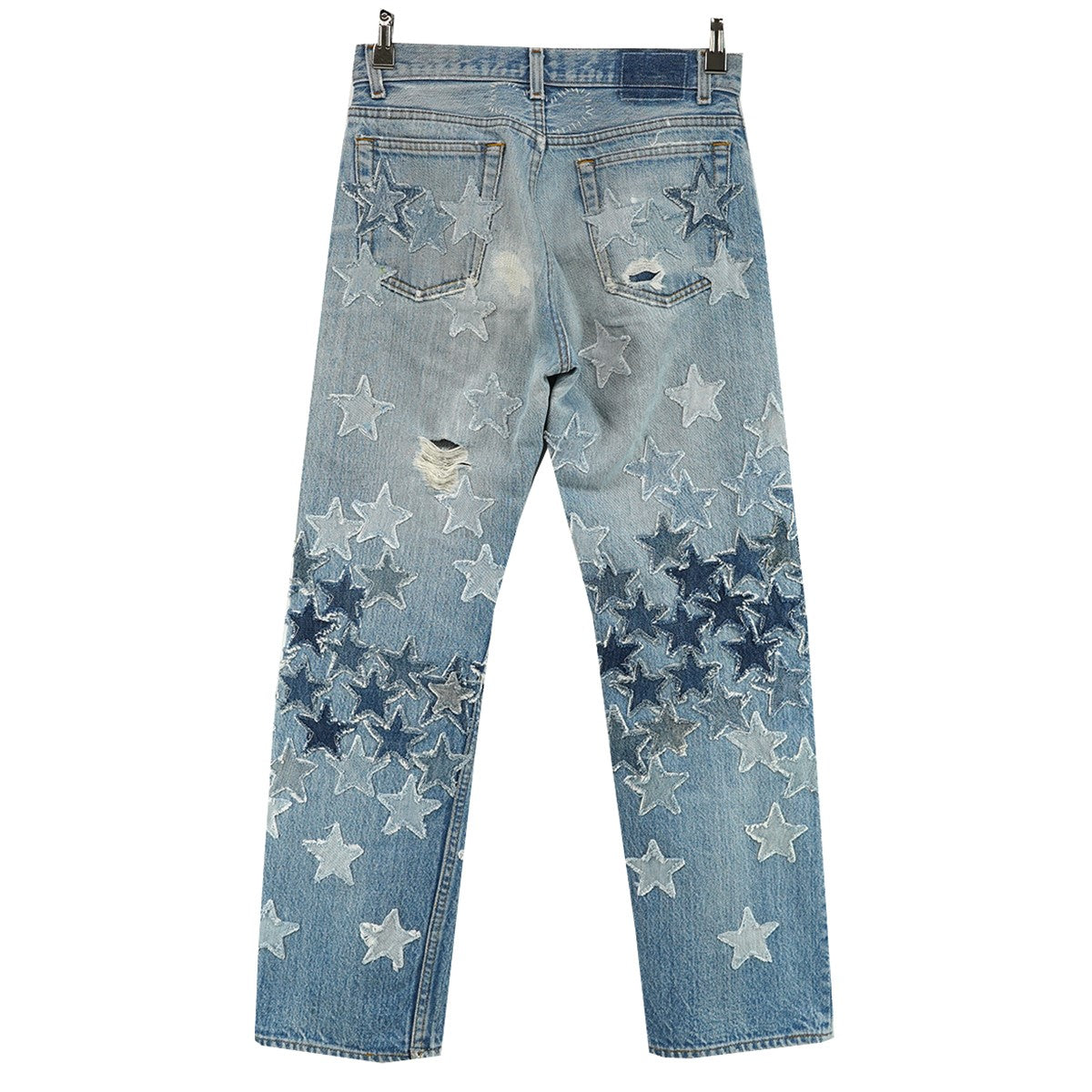 STAR PATCH DENIM PANTSスター パッチ ダメージ デニム パンツ