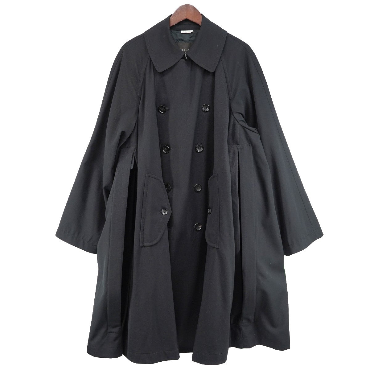 COMME des GARCONS HOMME PLUS 23SS ワイヤー サイドスリット ウール トレンチコート 古着・中古-1枚目のアイテム画像