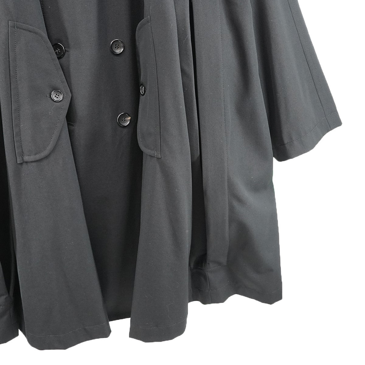 COMME des GARCONS HOMME PLUS 23SS ワイヤー サイドスリット ウール トレンチコート 古着・中古-5枚目のアイテム画像