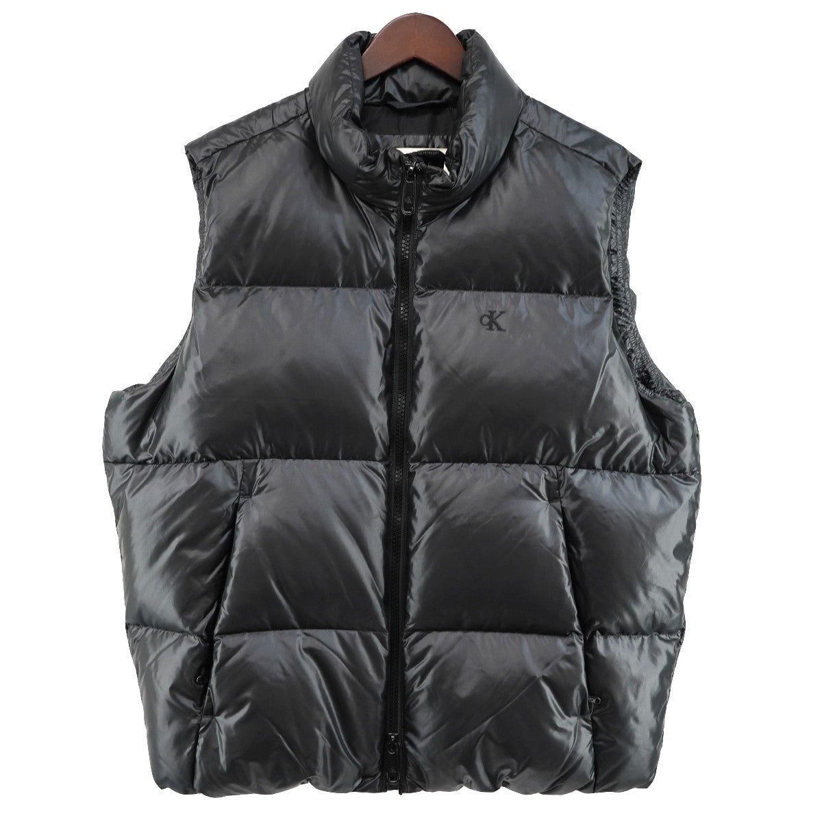 Glossy Down Vest ロゴ グロッシー ダウン ベスト