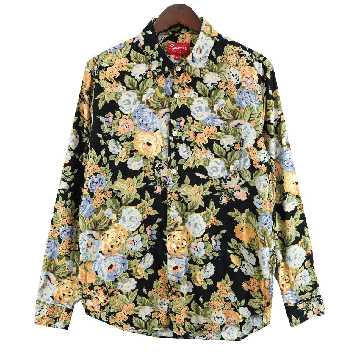 Supreme 14SS Flowers Shirt フラワー ライトウェイト フランネル シャツ ネルシャツ 古着・中古-1枚目のアイテム画像