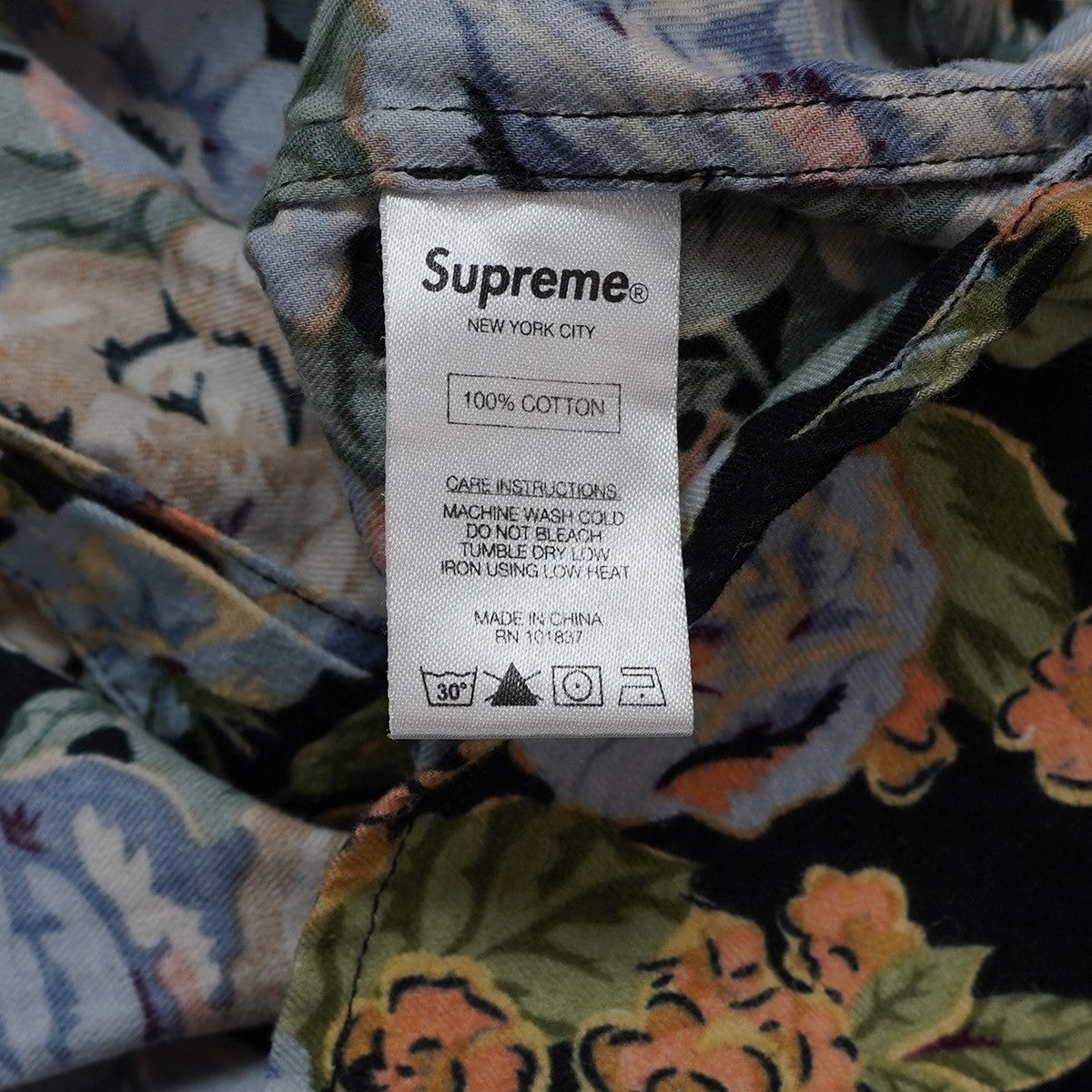 Supreme 14SS Flowers Shirt フラワー ライトウェイト フランネル シャツ ネルシャツ 古着・中古-6枚目のアイテム画像