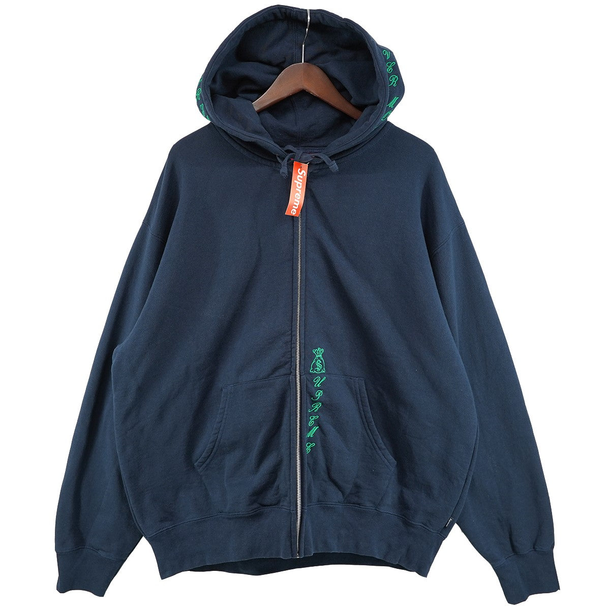 Supreme 26AW God Over Money Zip Up Hooded Sweatshirtロゴ ゴッドオーバーマネー ジップアップフーデッドスウェットシャツ パーカー 古着・中古-1枚目のアイテム画像