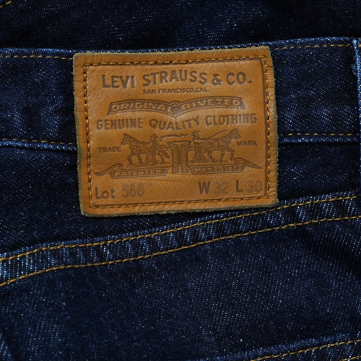 BIOTOP×LEVI’S 23SS 568 STAY LOOSE ルーズ フィット ネップ加工 デニム パンツ 古着・中古-6枚目のアイテム画像