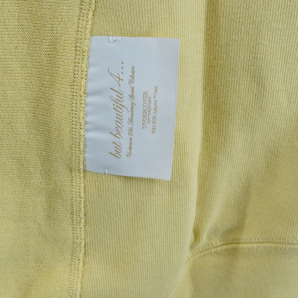 25AW but beautiful 4 REVERSE WEAVE(R) アシンメトリー立体ビーズ リバースウィーブ クルーネック スウェットシャツ トレーナー