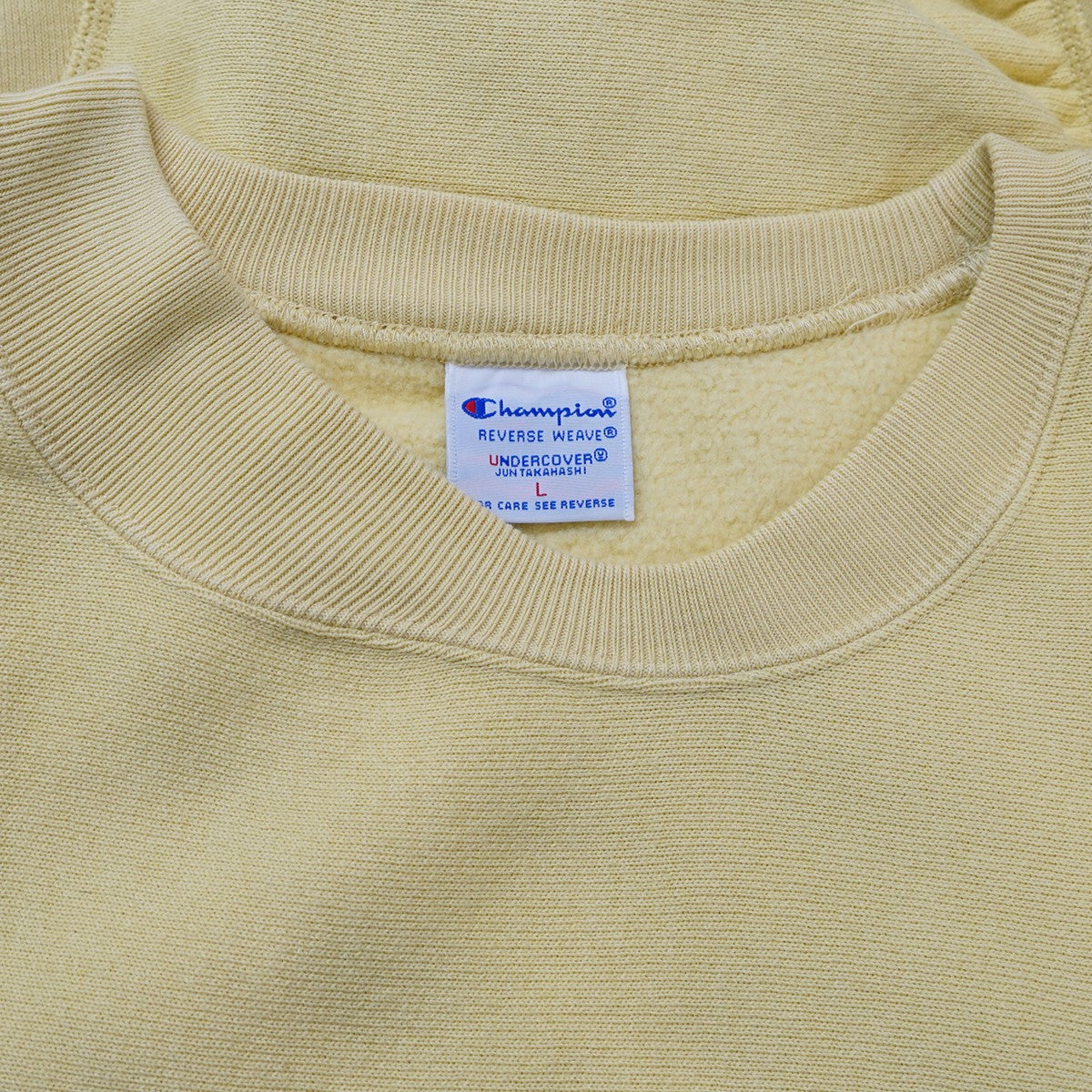 25AW but beautiful 4 REVERSE WEAVE(R) アシンメトリー立体ビーズ リバースウィーブ クルーネック スウェットシャツ トレーナー