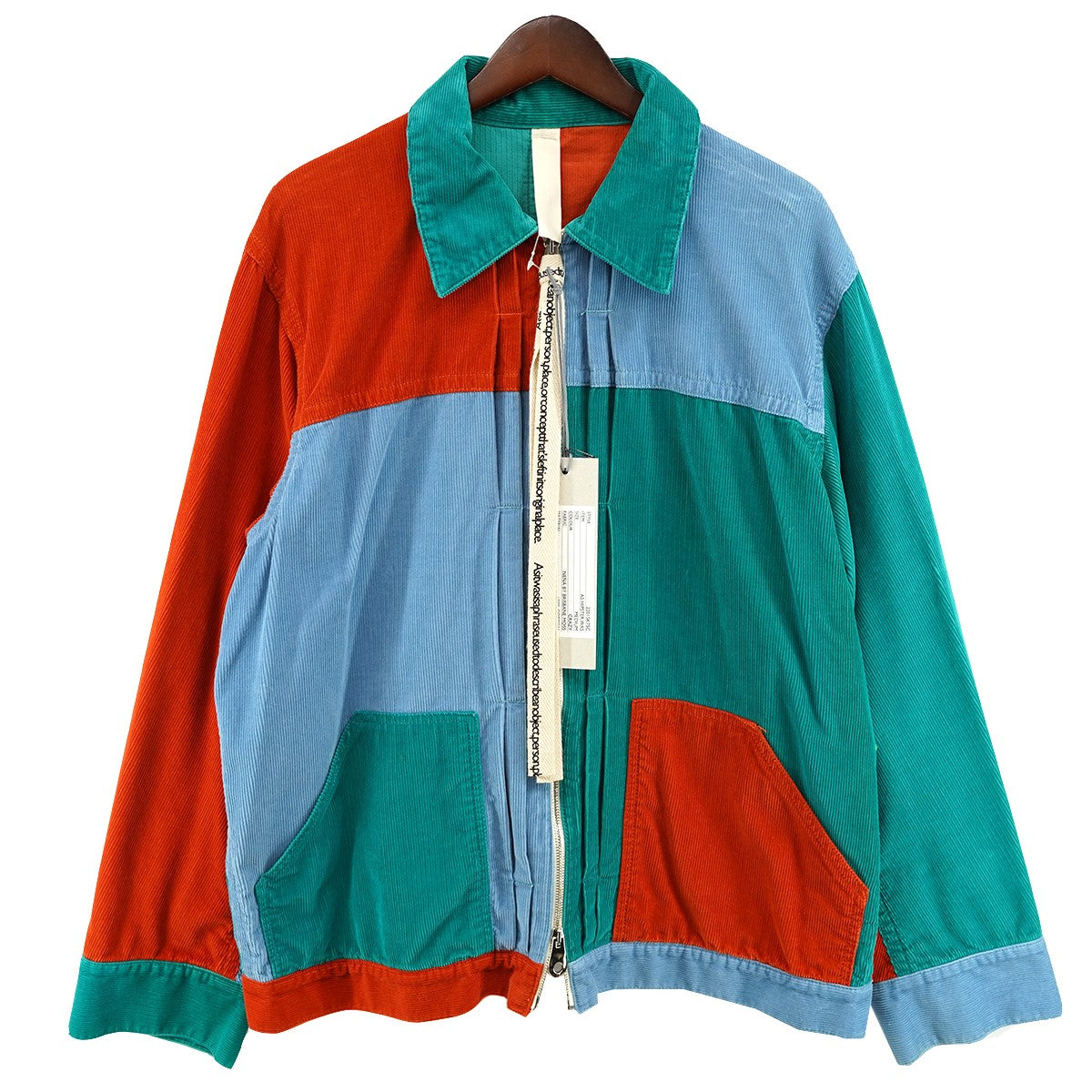 SHINYA KOZUKA 22SS AS HIPSTER WAS CRAZY PATTERNヒップスター クレイジー パターン コーデュロイ ジップ シャツジャケット 古着・中古-1枚目のアイテム画像