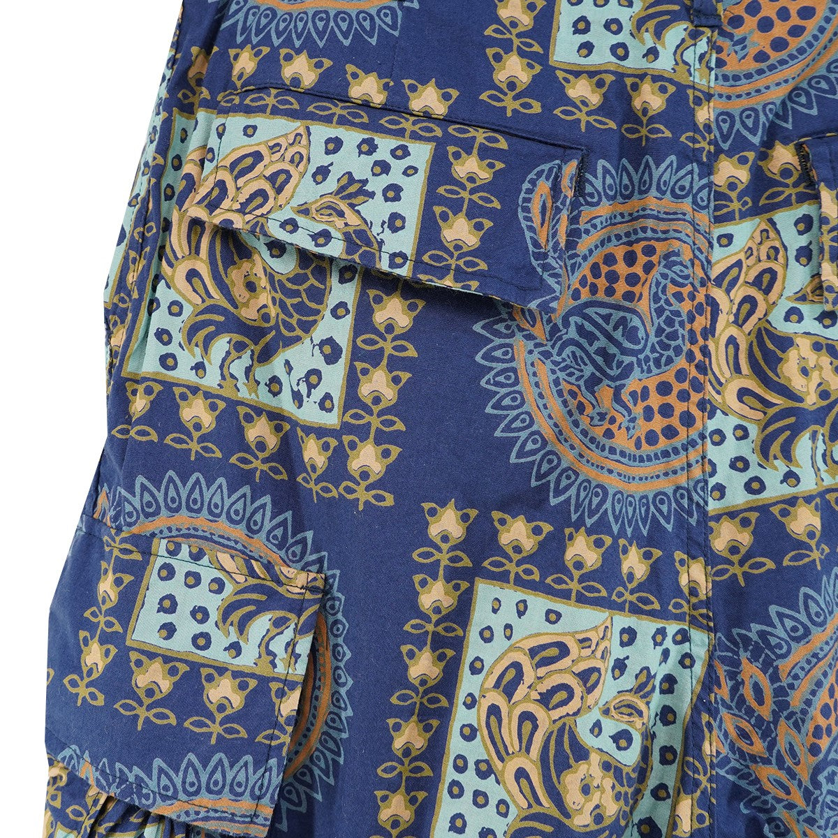 Needles 22SS H．D． Pant - Cotton Cloth ／ Batik Pt．バティック ヒザデル ワイド カーゴ パンツ 古着・中古-5枚目のアイテム画像