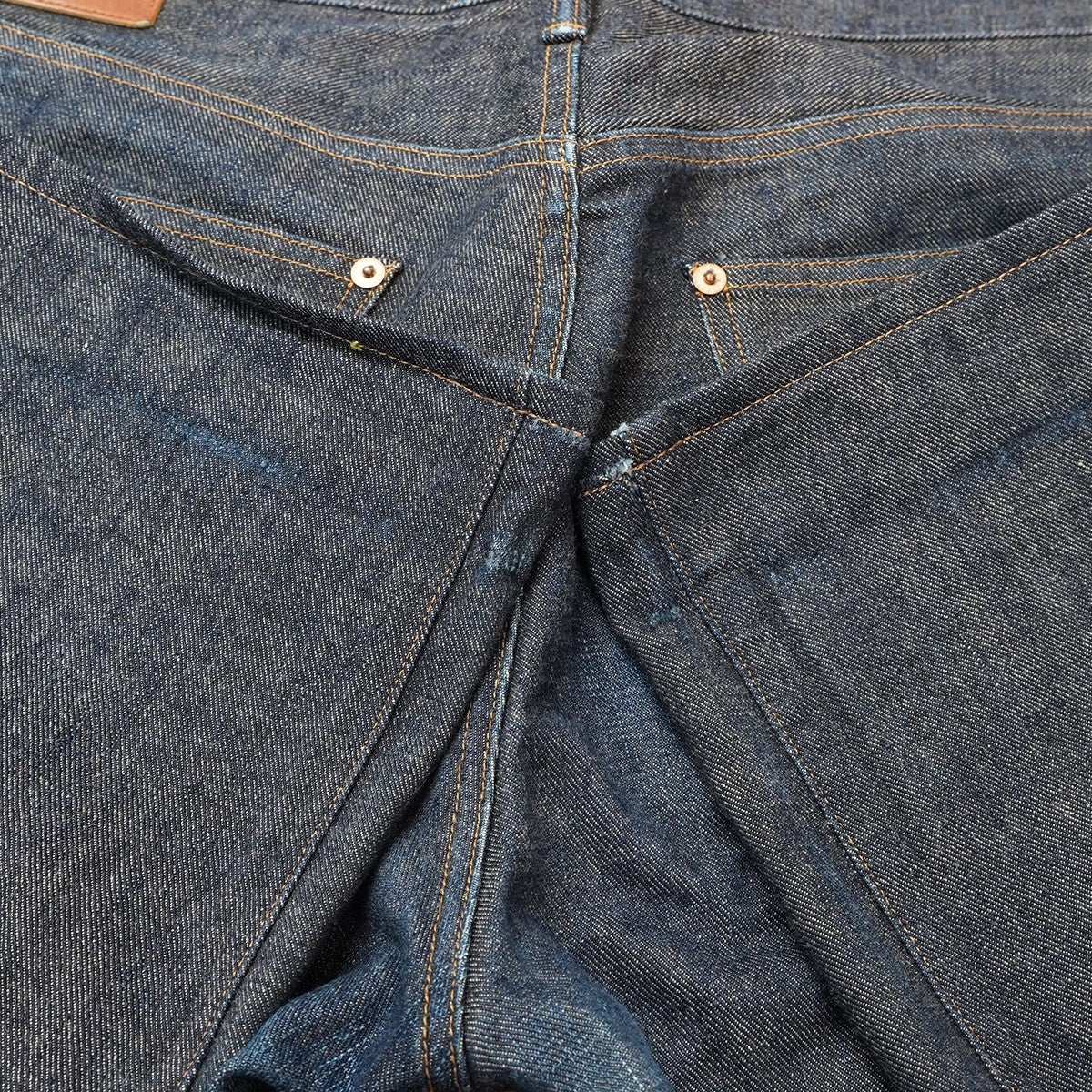 MODERN DENIM PANTS STRAIGHT CUT RIGID INDIGO (MODERN003)モダン ストレート デニム パンツ