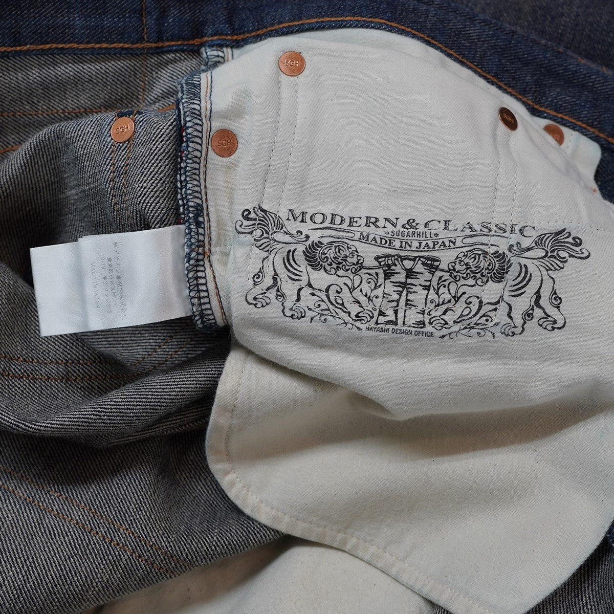 MODERN DENIM PANTS STRAIGHT CUT RIGID INDIGO (MODERN003)モダン ストレート デニム パンツ