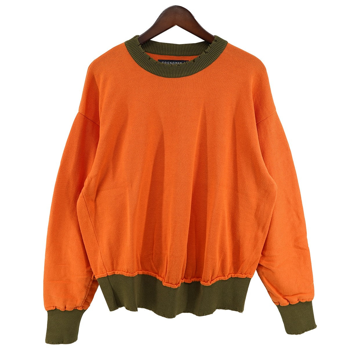 24AW FOOTBALL KNIT ダメージ加工 コットン ニット セーター