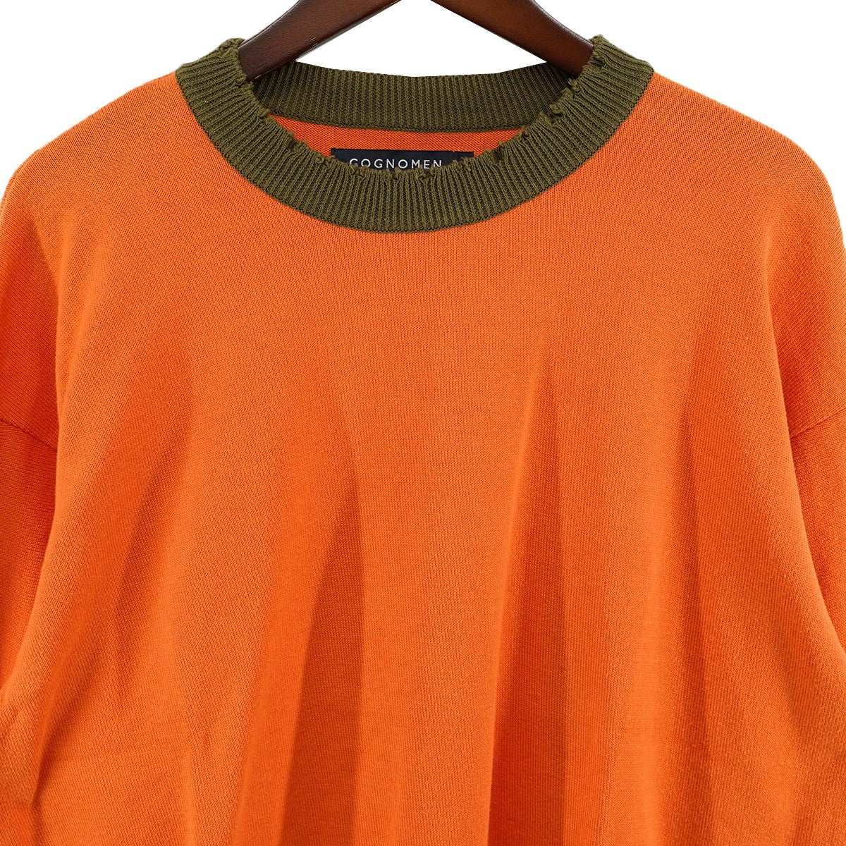 24AW FOOTBALL KNIT ダメージ加工 コットン ニット セーター