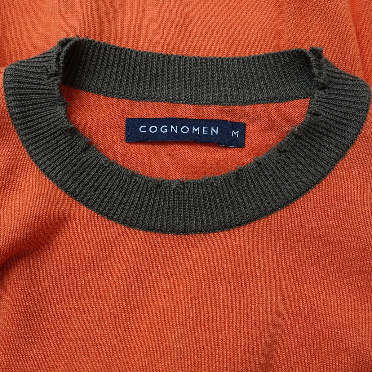 24AW FOOTBALL KNIT ダメージ加工 コットン ニット セーター