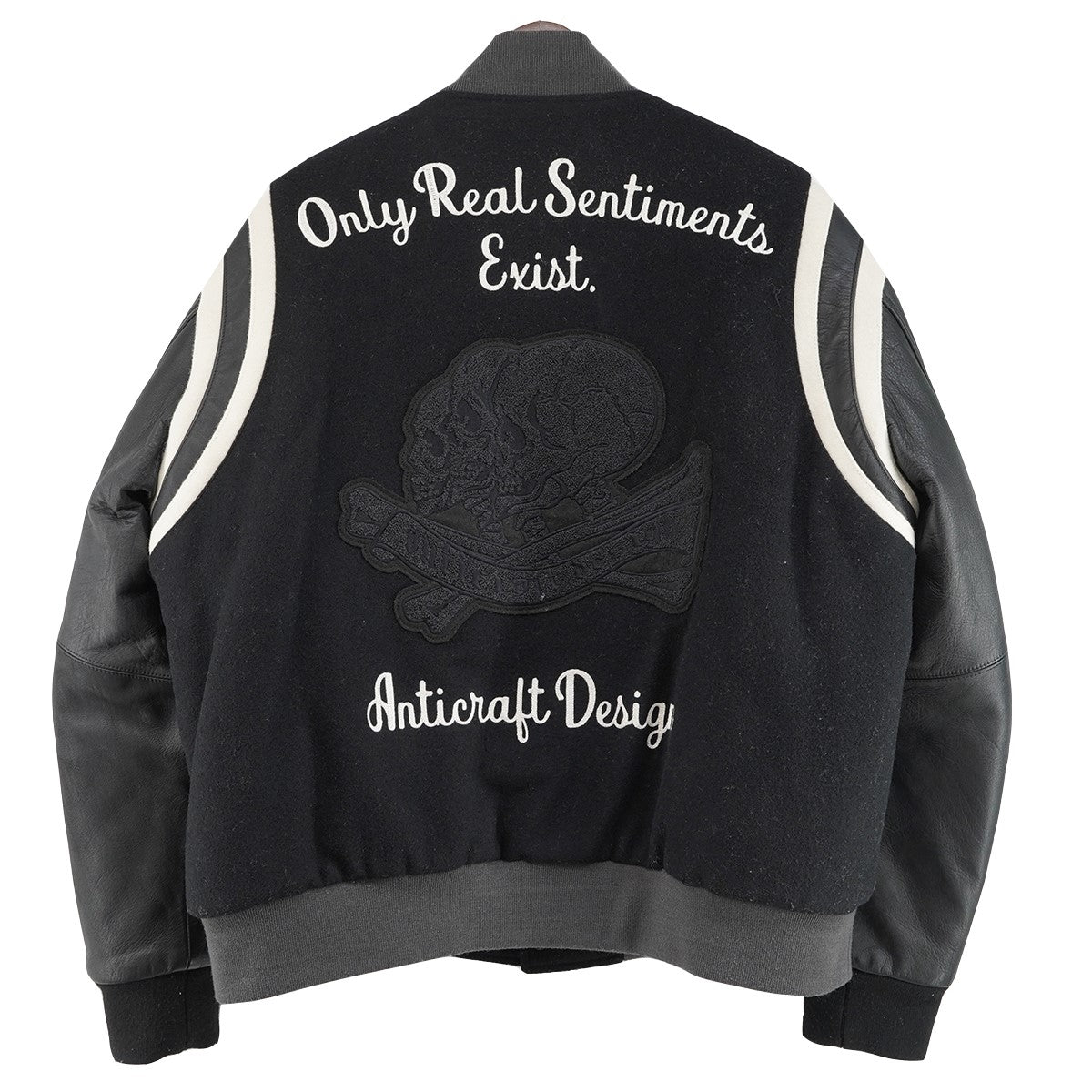 25AW PACHED LETTER JACKETスカル パッチ レター ヴァーシティ ジャケット スタジャン