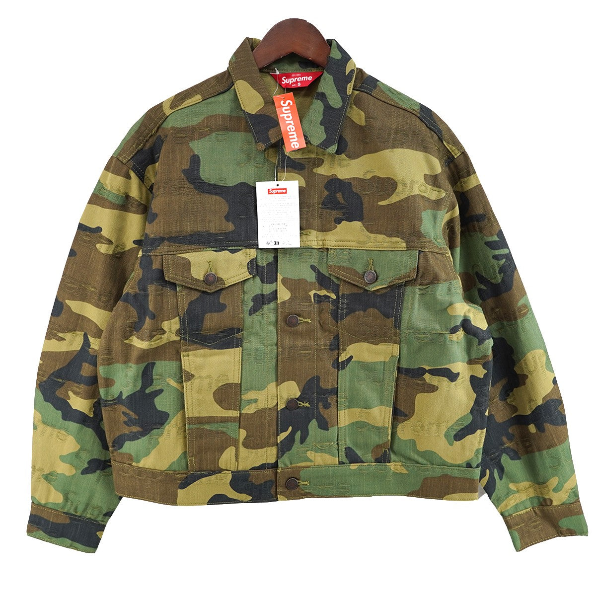 25AW Jacquard Logos Denim Trucker Jacket Woodland Camoロゴ ジャカード ロゴ デニム トラッカー ジャケット