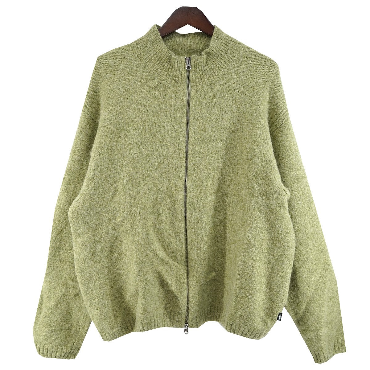 24AW Full Zip Brushed Merino Sweaterフルジップ ブラッシュド メリノ ウール ニット セーター